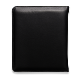 Arbeitsmappe mit umlaufenden Reißverschluss in schwarz aus Rindnappa-Leder